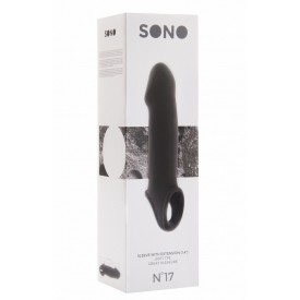 Чёрная насадка на пенис SONO №17