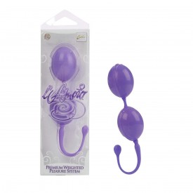 Фиолетовые каплевидные вагинальные шарики L'amour Premium Weighted Pleasure System